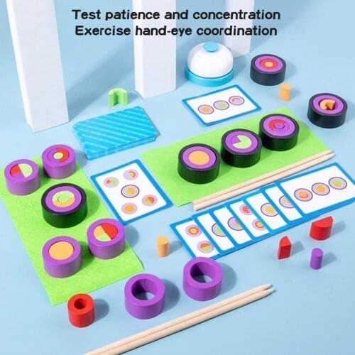 1 Set Creative Educational Sushi Toy Set Simulated Funny Wooden Pretend Play Sushi Toy Interactive Games for Kids