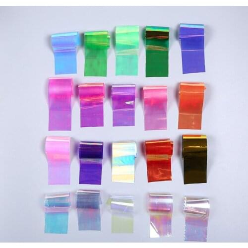 1 Set Shiny Aurora AB Effect Reflective Mirror Paper Epoxy Resin Jewelry Fillers A0KD