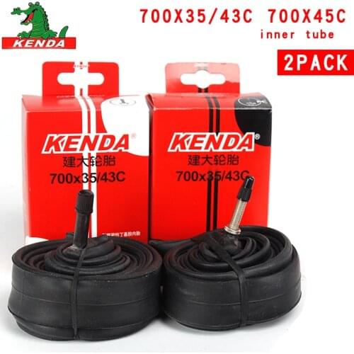 2PCS Kenda Bicycle Inner Tube 700X35/43C 700X45C American valve French valve 700C Cycling Mountain Bike Butyl Rubber Tire parts