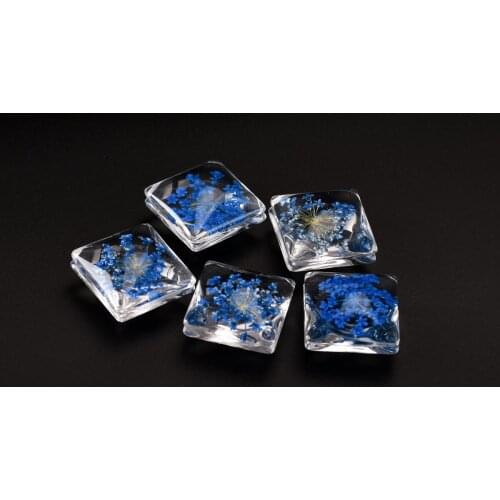 20# No-Hook Glass Ball And Flowers Yoga jewelry beads set For DIY Earrings Bracelet Necklace Jewelry Making Beads #IZ424