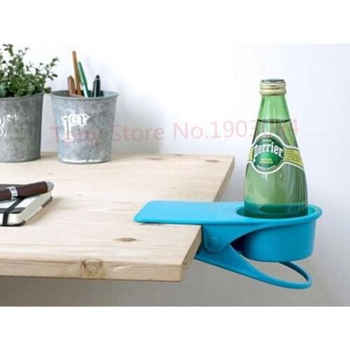 60pcs Table side water cup holder Large thick water cup holder Miscellaneous storage clip Cup holder Computer desk cup holder