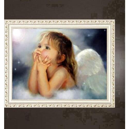 Diamond painting cross stitch needlework 5D DIY diamond embroidery square crystal resin painting mosaic angel painting