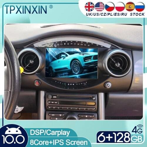 For Mini Cooper R50 2004 - 2006 Android 10 Car Stereo Car Radio with Screen Tesla Radio Player Car GPS Navigation Head Unit