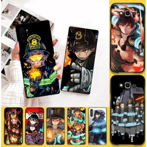 Fire force Anime poster Manga Phone Case For Samsung Galaxy Note20 ultra 7 8 9 10 Plus lite J7 J8 Plus M21 M30S