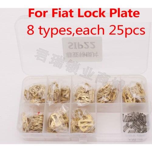 CHKJ SIP22 Internal Milling 2 Track For Fiat Alfa Romeo Lanc Martha La Drop Car Lock Replacement Lock Plate With Gift Spring