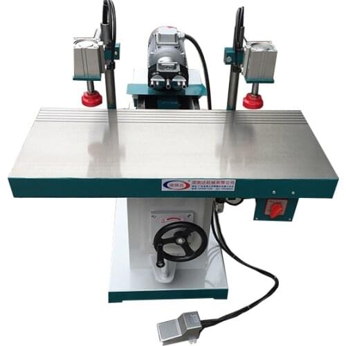 380v Woodworking Drilling Machine Semiautomatic Mechanical Horizontal Multi-axis Three head Drilling Slot Level flat Drill 1.1kw