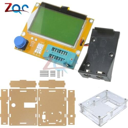LCR-T4 Mega328 M328 Multimetr Transistor Tester Meter Backlight Diode Triode Capacitance ESR Meter MOS PNP NPN LCR with Case
