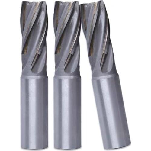 Insert carbide tungsten steel straight shank spiral endmill welding milling cutter 10 12 14 16 20 30-50mm