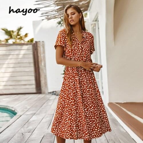 Hayoo Summer Polka Dot Dresses