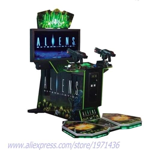 Indoor Coin Operated Simulator Games Aliens Gun Shooting Arcade Game Machine