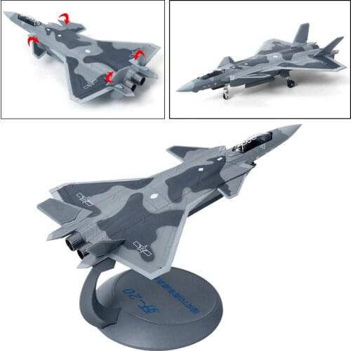 1:144 Diecast Alloy American Airplane J20 Aircraft Warplane Model w/ Stand