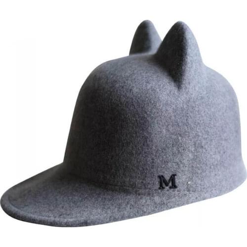 Fibonacci Fashion Hats For Women Wool Fedora Hat High Quality Equestrian Cap M Couple Baseball Caps Female Spring Tide Black Hat
