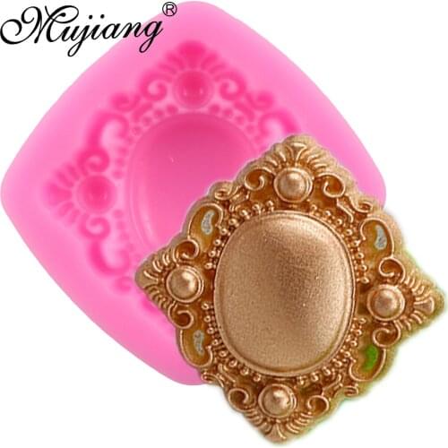 Mujiang 3D Jewelry Chocolate Silicone Molds Gem Pendant Fondant Cake Decorating Tools Cupcake Candy Mold Soap Resin Clay Moulds