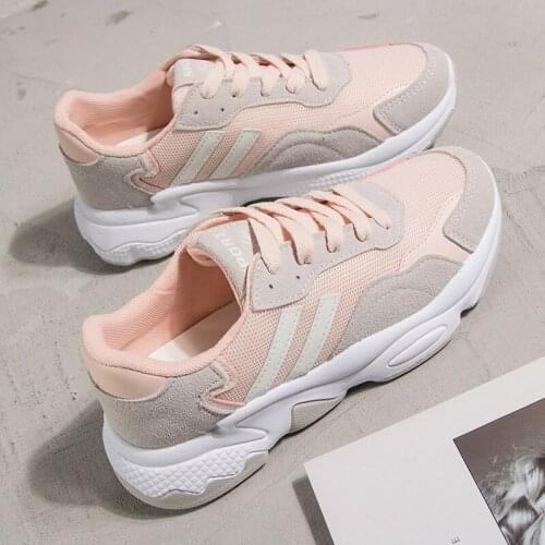 2020 Spring New Style Casual Sports Shoes Womens Korean Versatile Harajuku Students Casual Shoes Breathable Womens Running