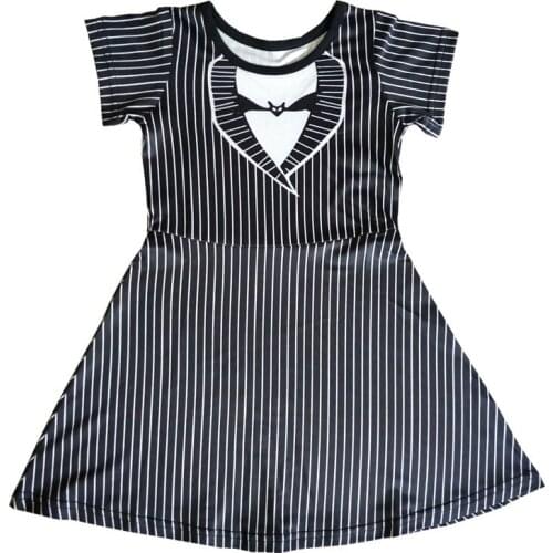 Girl Halloween Dress Jack Sally Fancy Nancy Birthday Christmas Toddler Cosply Party Ball Gown Sundress 1-10Y