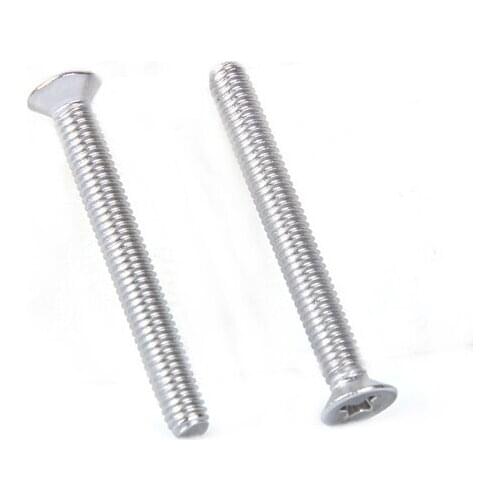 Flat head cross Countersunk screw GB819 M5 304 Stainless Steel 10mm/12mm/16mm/20mm/25mm/30mm/35mm/40mm/45mm/50mm