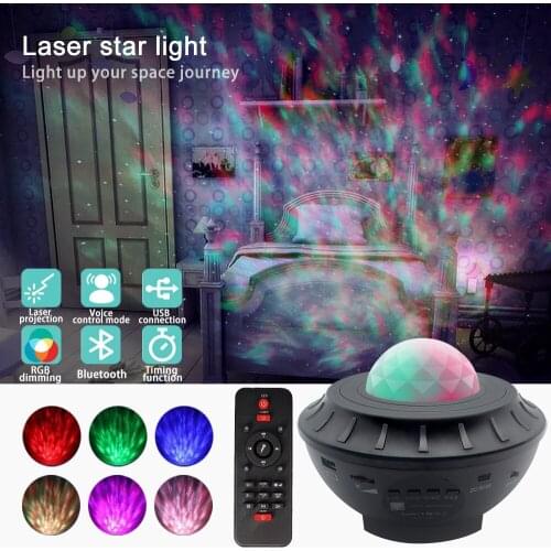 Galaxy Light Sky Projector LED Night Light Romantic Projection Lamp Blueteeth USB Voice Control Music Player Birthday Gift