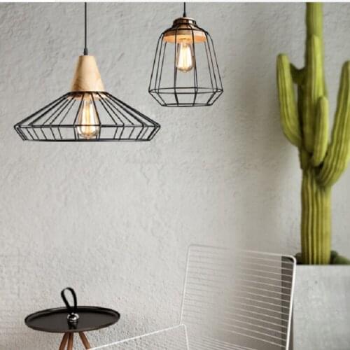 Nordic Modern Industrial Pendant lamp Iron indoor lighting Creative Kitchen Restaurant Hotel Indoor E27 Hanging lamp