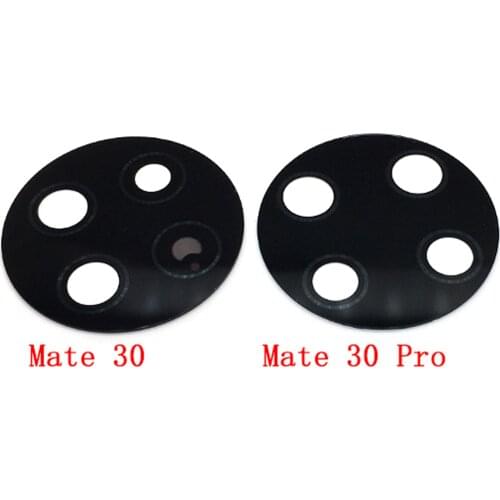 50pcs For Huawei Mate 30 Lite Mate 30 Pro Rear Back Camera Glass Lens Cover With Sticker Adhesive
