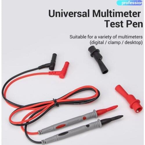 PT1032 1000V 20A Test Lead Probe Silicon Wire Pen Cable with Thin Tip Needle Crocodile Clip Multimeter Test Pen