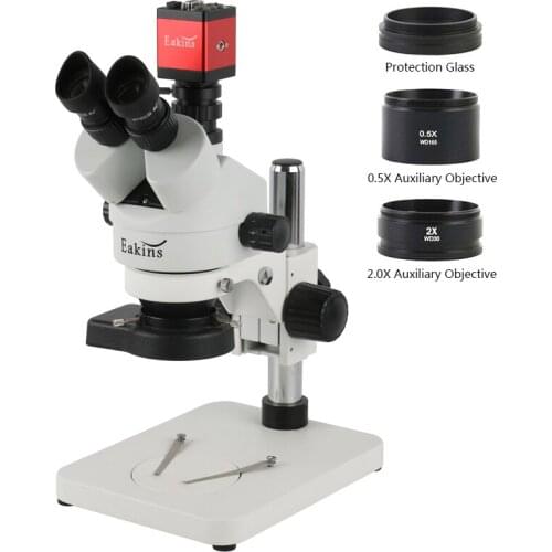 1080P 14MP HDMI VGA C Mount Video Camera 7X 45X 90X Simul-Focal Stereo Trinocular Microscope Phone Soldering PCB Repair Tools