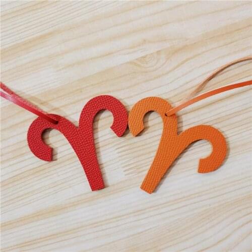 High Quality Real Leather Chains Constellation Aries Personality Keyrings For Couples Gift Women Charm Bag Holder Keychains New