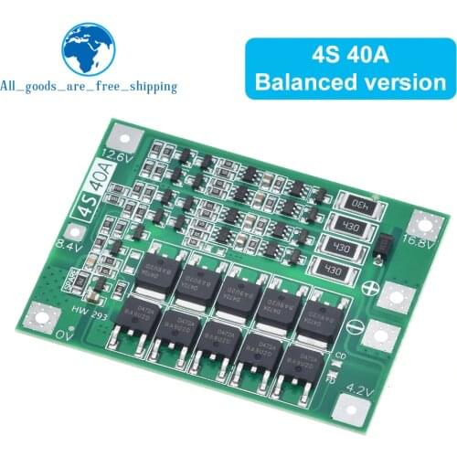 3S 4S 40A 60A Li-ion Lithium Battery Charger Protection Board 18650 BMS For Drill Motor 11.1V 12.6V/14.8V 16.8V Enhance Balance