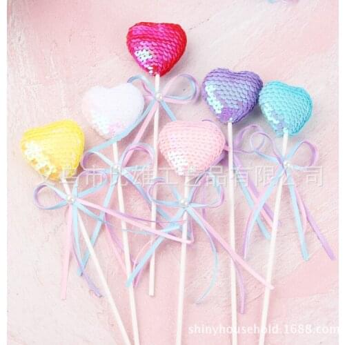 1pc Heart Shape Happy Birthday Cake Topper Love Cake Topper for Birthday Cupcake Flag Baby Shower Party wedding decoration