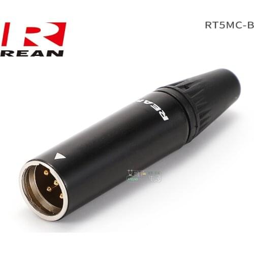 1Pcs Imported data connection audio and video REAN five-core mini MINI XLR male headphone headset RT5MC-B