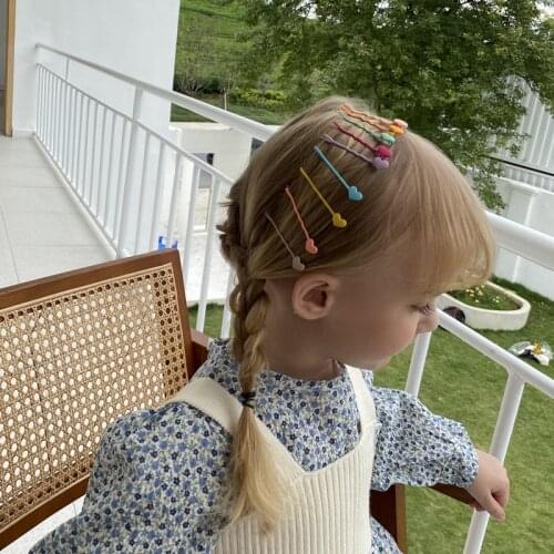 10PCS/Set New Korean Color Matte Star Love Smiley Girl Side Hairpin Bowknot Animal Children Hair Clips Hair Accessories