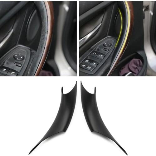 2pcs ABS Interior Door Handle Pull Protective Cover For BMW 3 4 Series F30 F35 2012 2013 2014 2015 2016 2017 2018