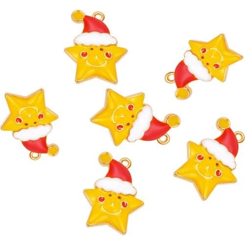 20Pcs/Lot Lovely Christmast Moon Star Pendant Bracelet Necklaces For Women kids Xmas Gift Jewelry Wholesale
