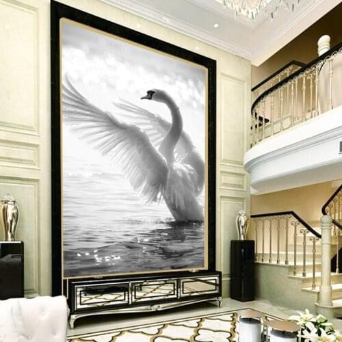 Custom 3d mural 3D painting mural European minimalist wallpaper living room bedroom aisle porch retro background wallpaper mural