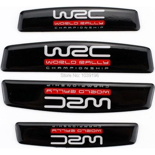 4 x Car Styling Door Edge Guard Protector Strips Anti-collision Anti-scratch Trim Door Edge Guard WRC Series Stickers