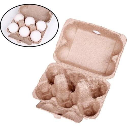 5pcs Chicken Farm Equipment Folding Egg Storage Tray Box Portable Carton Tray 6 Grid Egg Rack Kitchen Organizer Rack