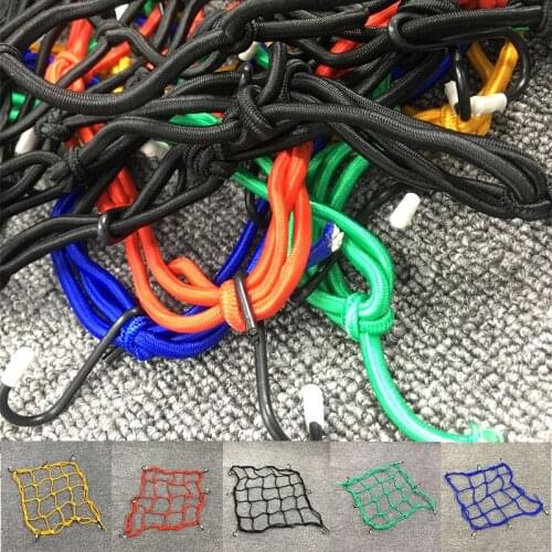 30*30CM moto Motorcycle Accessories Elastic Multiple USD casco Helmet Holder Luggage Net Tank Mesh Cargo Bungee for KTM ATV Bike