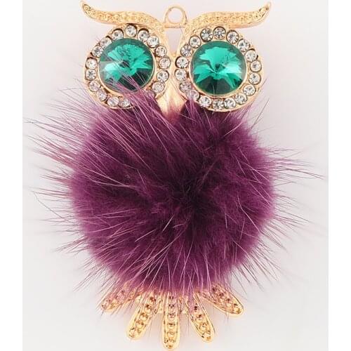 Cute Owl Animal Rhinestone Keychain Phone Case Accessories Couple Bags Gifts Car Accessories