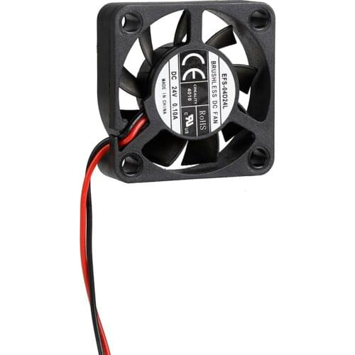 Creality 3D 4010 Brushless Cooling Fan 24V 40 * 40 * 10mm with Ball Bearing 2Pin Connector for Ender 3 3D Printer DIY Mainboard
