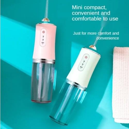 Professional Water Flosser Power Dental Water Jet Teeth Cleaner Oral Irrigator USB Teeth Whitening 3-Mode 220ML Tank Adults Home