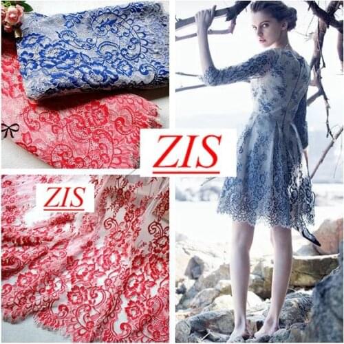 Fashion quality300cm*150cm fall plate Eyelash lace for women wedding dress DIY Embroidery Fabirc two colors