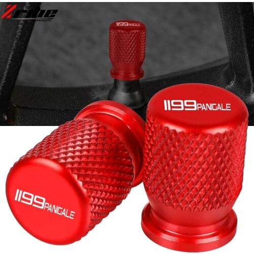 Motorcycle Aluminum Accessorie Wheel Tire Valve Stem Caps CNC Airtight Cover For DUCADI 1199panigale S/R 1199 Panigale 2012-2015