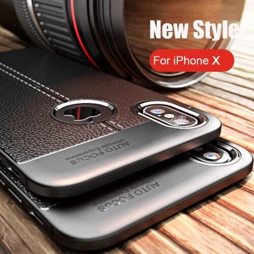 KOLPLER soft case for iphone XS Max Leather 3D Texture TPU Silicone phone case back bumper on cover for iphone X XS case capa