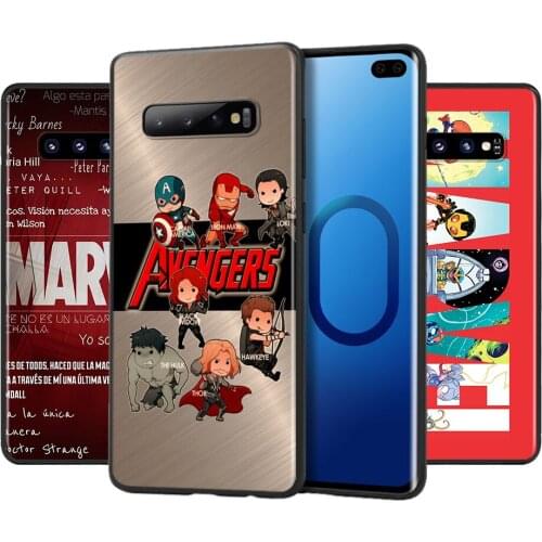Marvel Avengers Logo Superhero For Samsung Galaxy S21 S20 FE Ultra Lite S10 5G S10E S9 S8 Plus Soft Silicone Phone Case