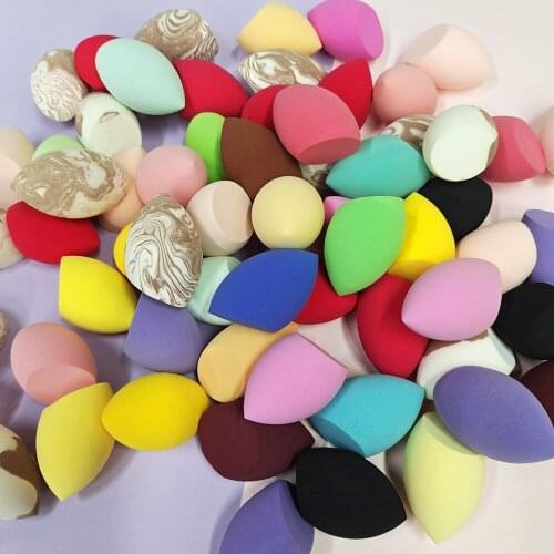 New Beauty Egg Set Gourd Water Drop Puff Makeup Puff Set Colorful Cushion Cosmestic Sponge Egg Tool Wet and Dry Use Random Color