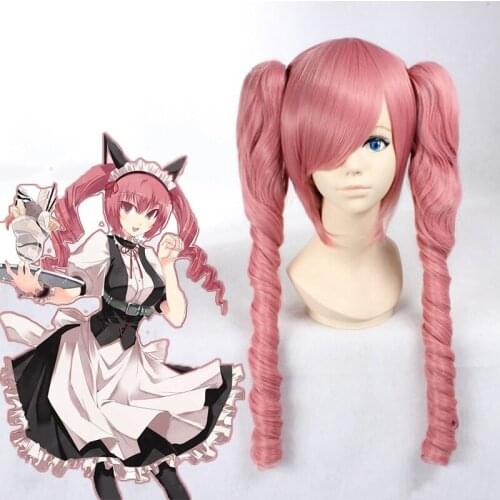 Anime Steins Gate Cosplay Wigs Rumiho Akiha Cosplay Wig Heat Resistant Synthetic Wig Hair Halloween Carnival Party Game Wig