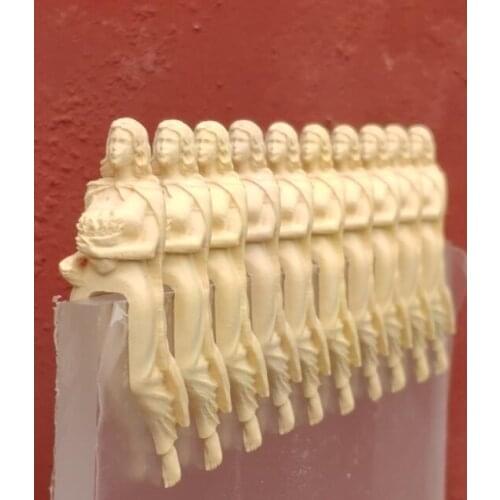 Boxwood carving Ship Bow statue suit for Scale 1/50 Royal Navy DRUID Warship model 1 pcs