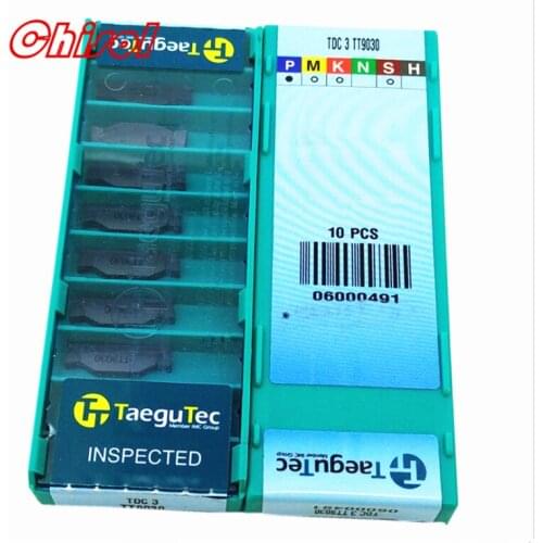 Free shipping cnc grooving inserts TDC2 TDC3 TDC4 TT9030 high quality groove blade tips parting off lathe slot cutter tool