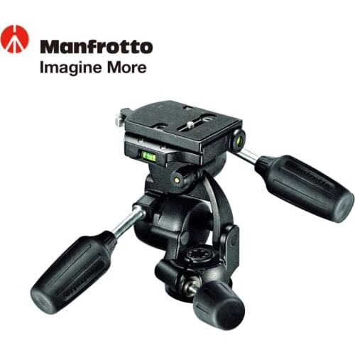 Manfrotto 808RC4 digital SLR camera tripod aluminum alloy three-way three-dimensional pan/tilt head