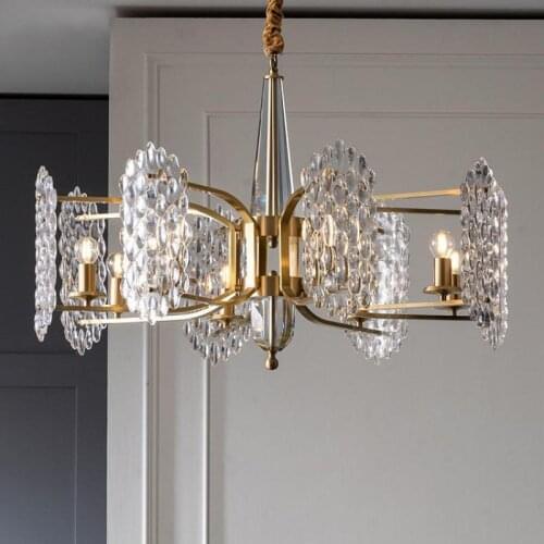 Modern Luxury Chandelier Ceiling led fixtures Living dining room Chandeliers bedroom Nordic style Lustre Crystal hanging lamps