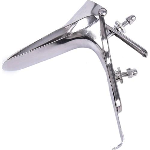 1PCs Stainless Steel Vagina Expansion Device Adult Genitals Anal Vaginal Dilator Colposcopy Speculum Medical Feminine Hygiene